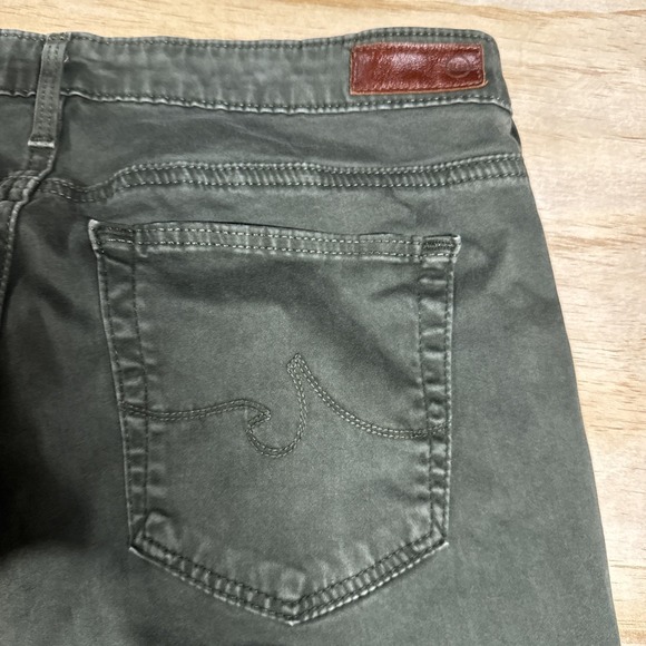 adriano goldschmied jeans Wmn 29 The Abbey Ankle Skinny Green Brushed - Picture 8 of 10